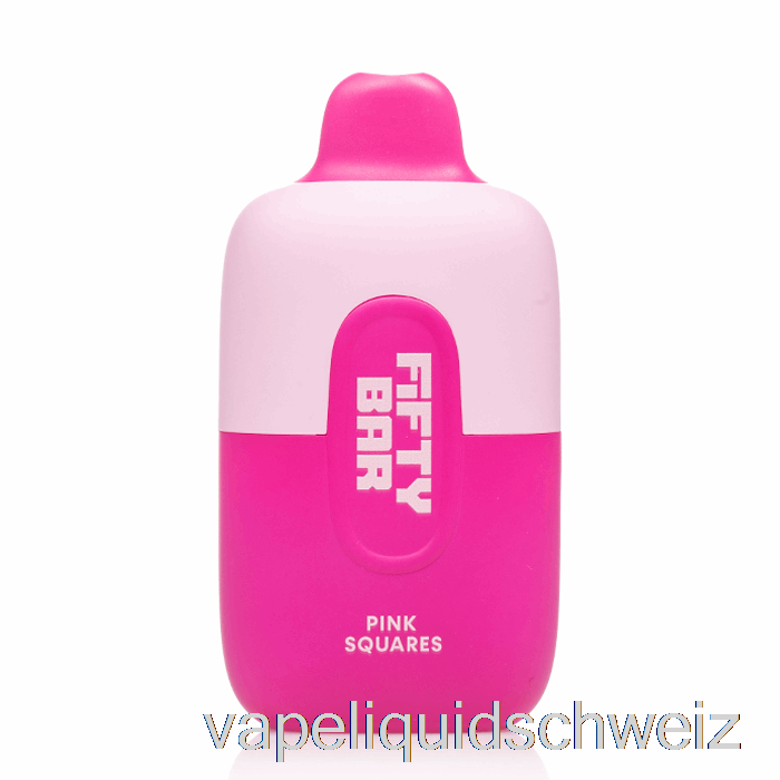 Fifty Bar 6500 Einweg-Rosaquadrate Vape Liquid E-Liquid Schweiz